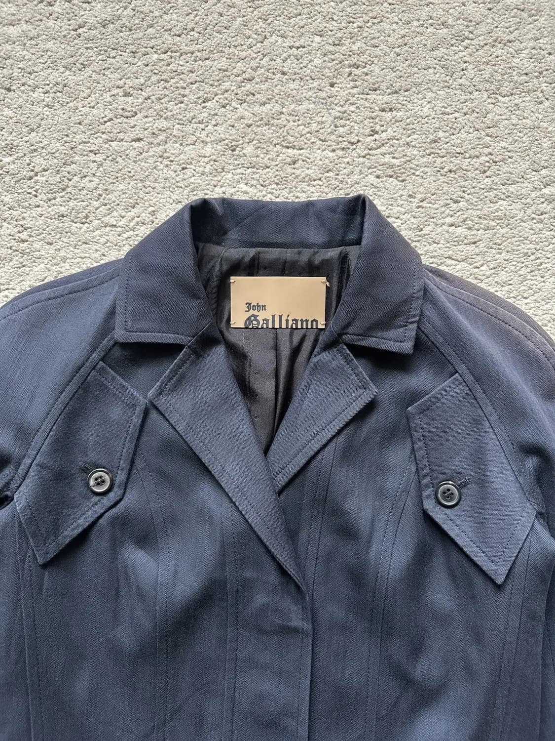 2003fw 존 갈리아노 레더 트림 자켓 상품이미지3