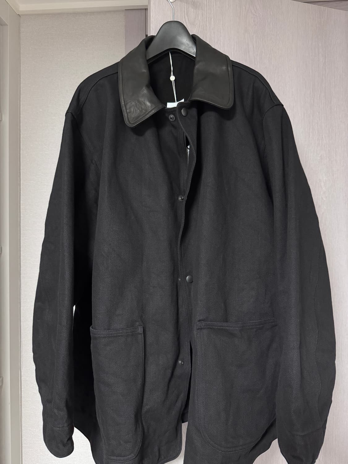 코모리 25fw 레더 데님자켓 3사이즈 새상품 상품이미지1