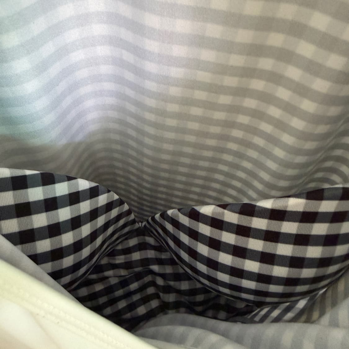 라메레이 Gingham Check Ruffle Wrap SwimSuit 상품이미지5