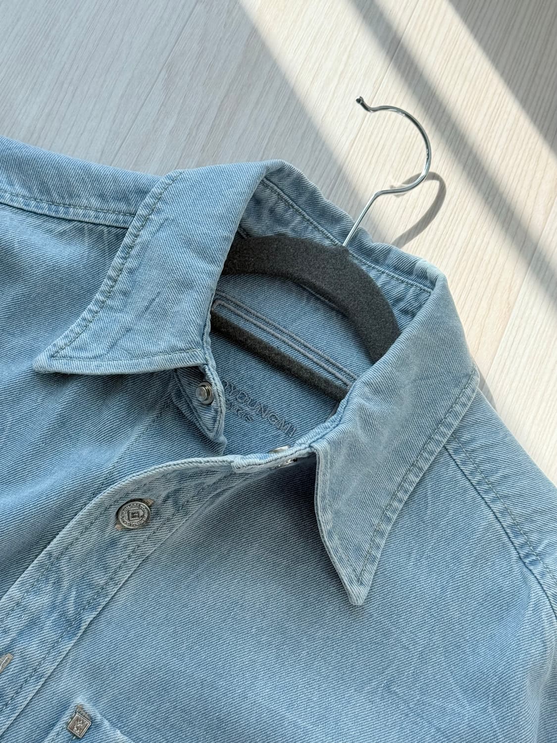 우영미 코튼 백로고 셔츠 36 상품이미지3