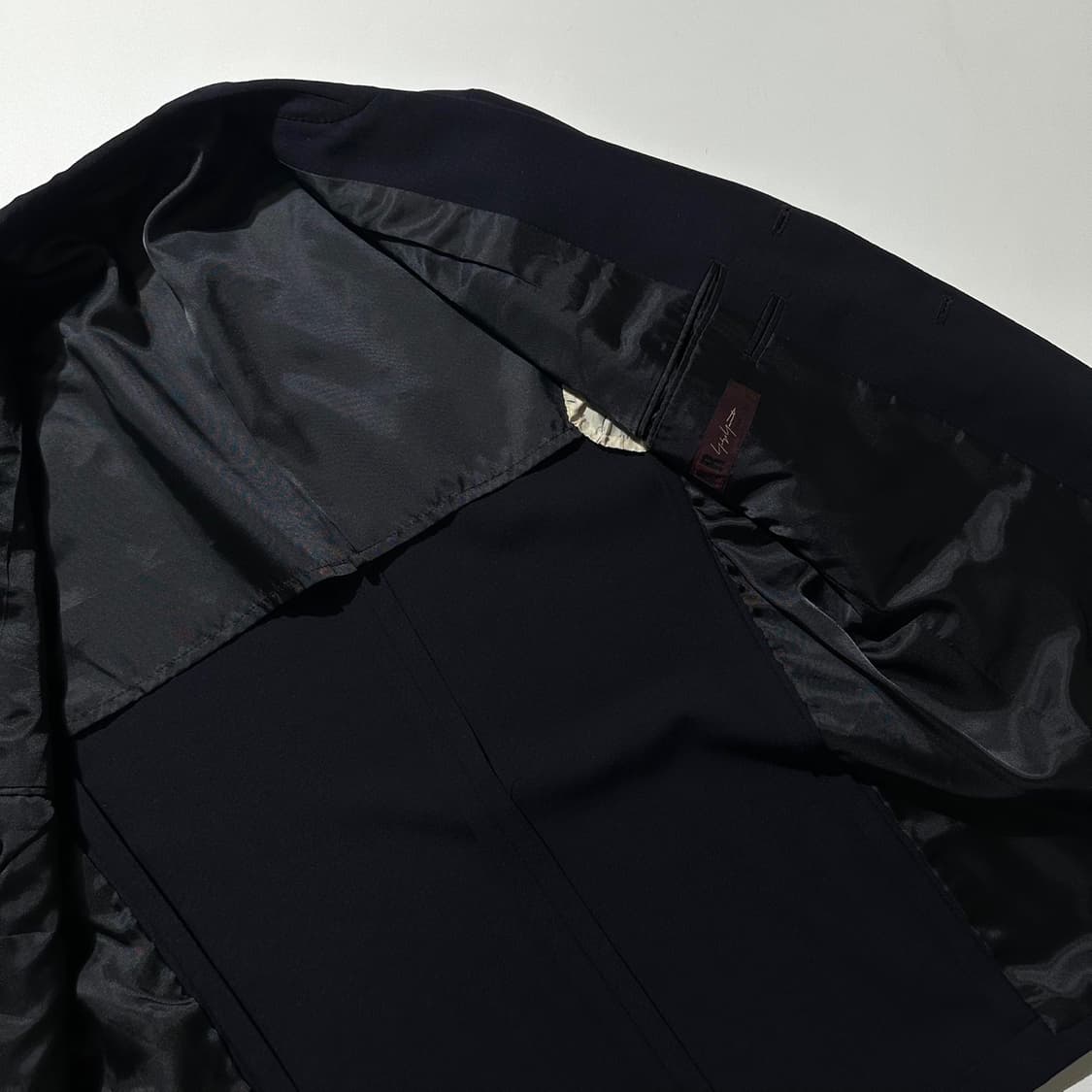 요지 야마모토 싱글 3B 블레이저 자켓 네이비 상품이미지5