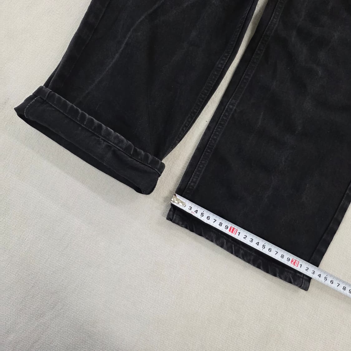 [24] 미쏘 흑청 데님 카고 팬츠 0219J 상품이미지7