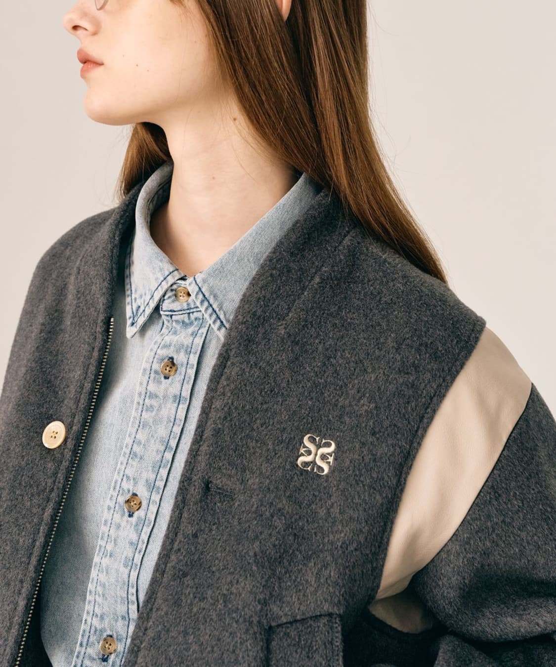 세터 SATUR 22fw 울 바시티 자켓 상품이미지3