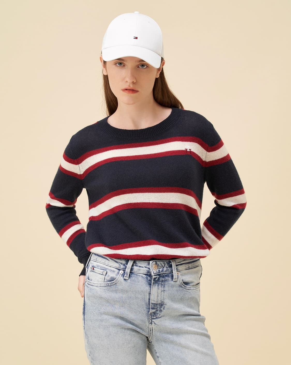 타미힐피거 니트 티셔츠 한섬 상품이미지1