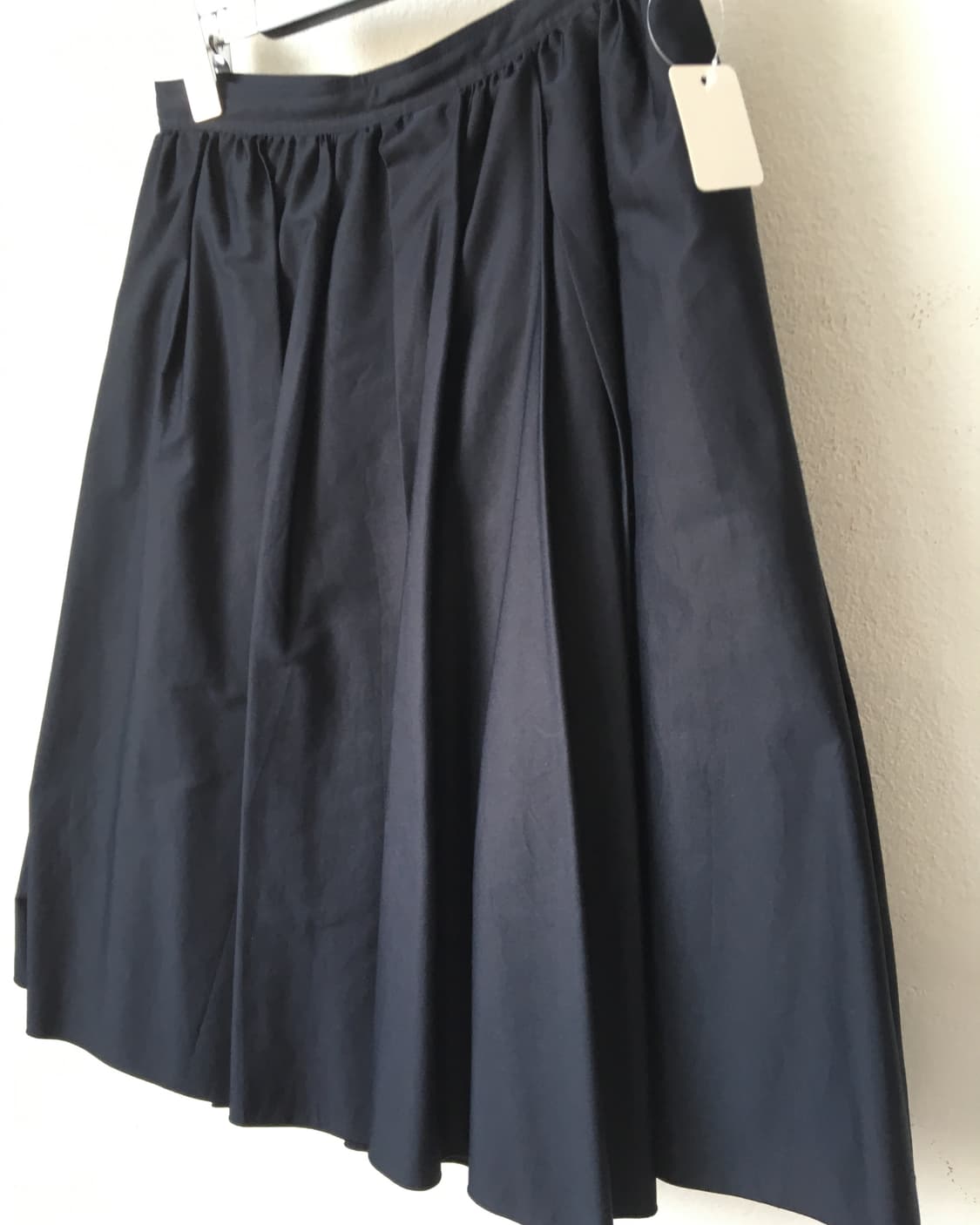 Navy Pleats flare skirt 상품이미지2