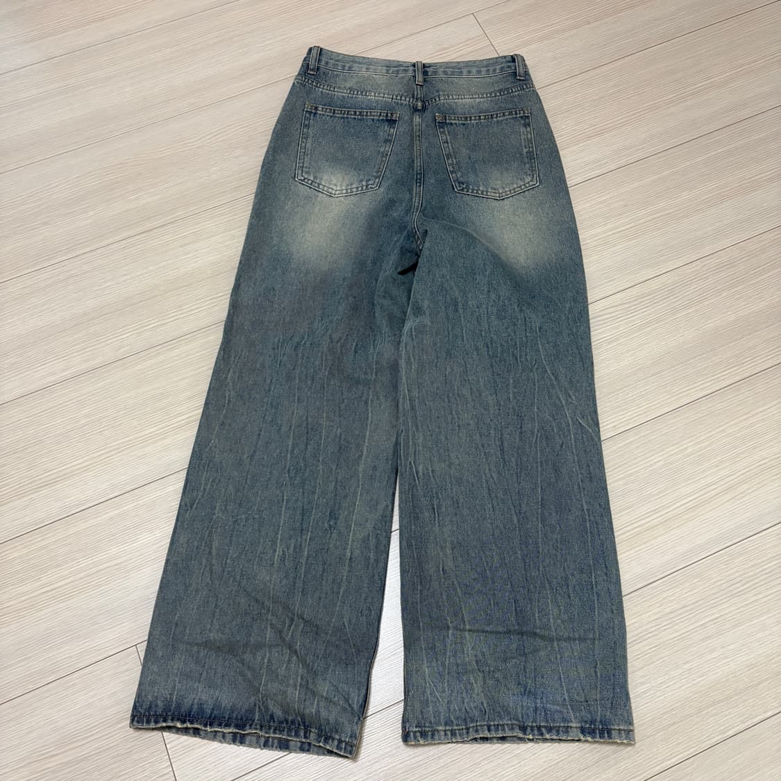 에이블리 리즈리버 빈티지 데미지 데님 팬츠 상품이미지3