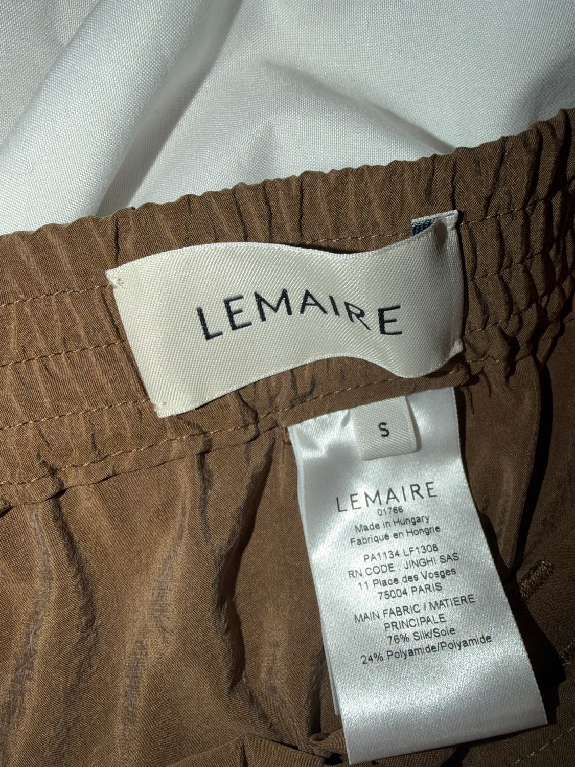 [S] 르메르 24fw 드라이실크 슬랙스 하바나 상품이미지6