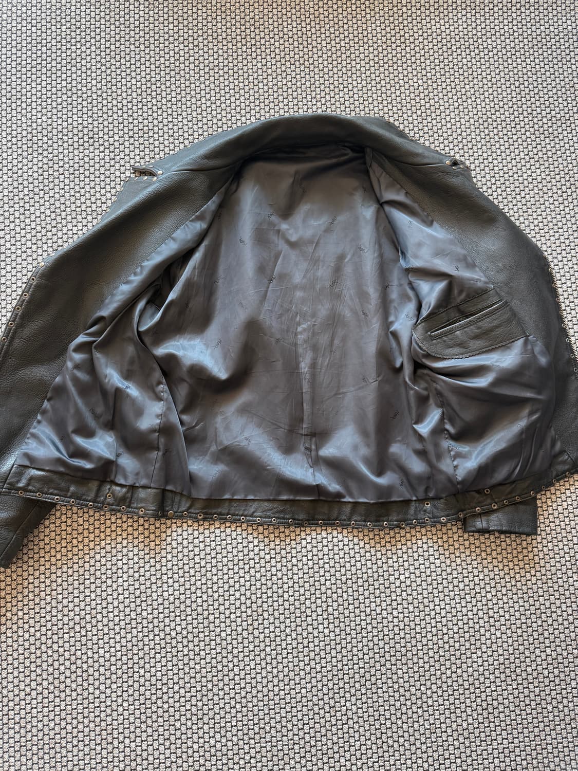90s 생로랑 레더자켓 상품이미지4
