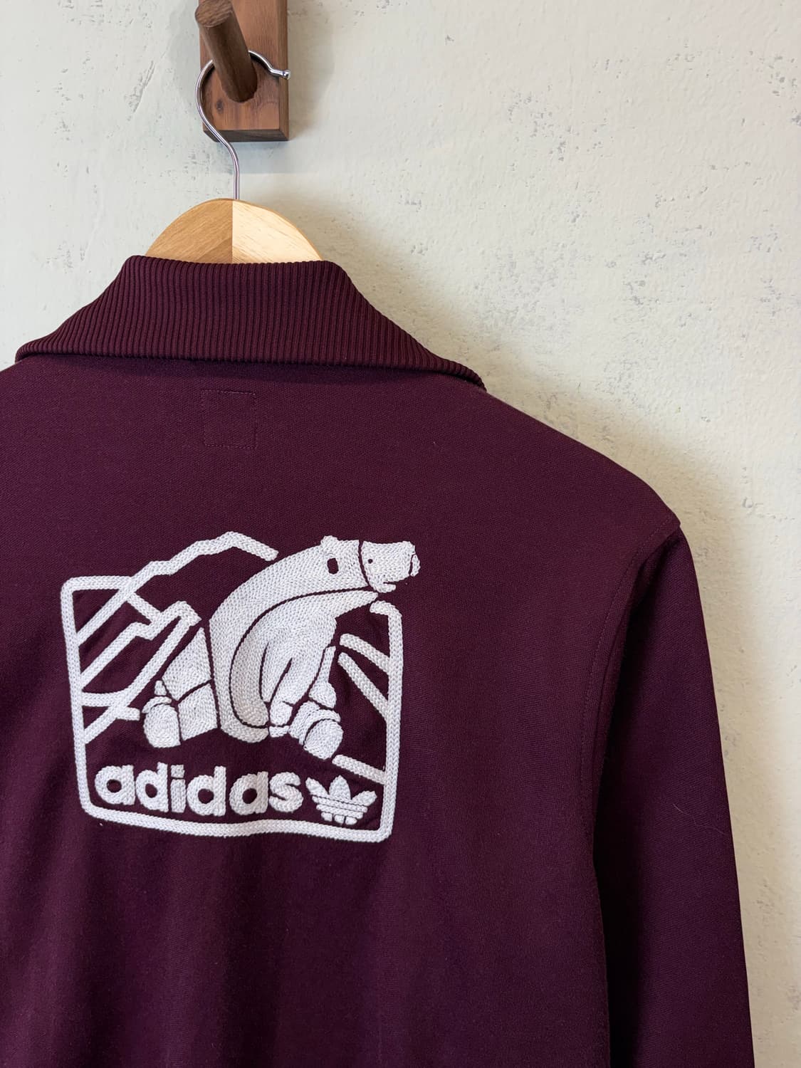 아디다스 00s 폴라베어 버건디 베켄바우어 트랙탑 져지 상품이미지4