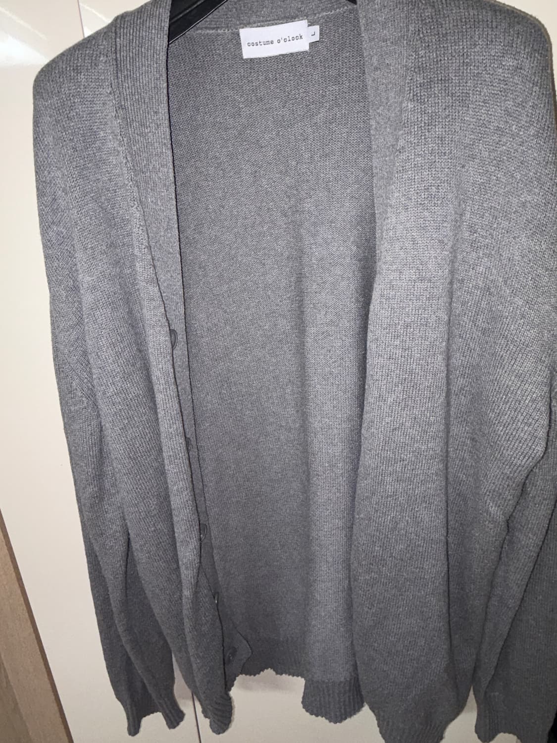 커스텀어클락 소프트 베이직 브이넥 가디건 L 상품이미지3
