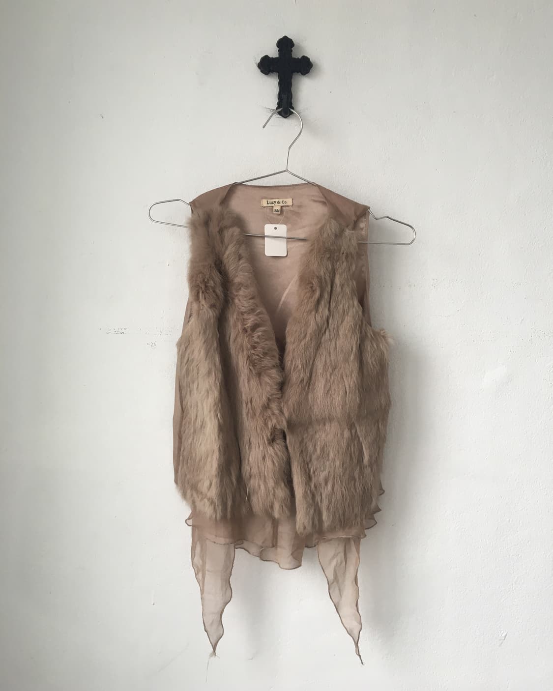 Unbalanced fairy mood fur vest 상품이미지2