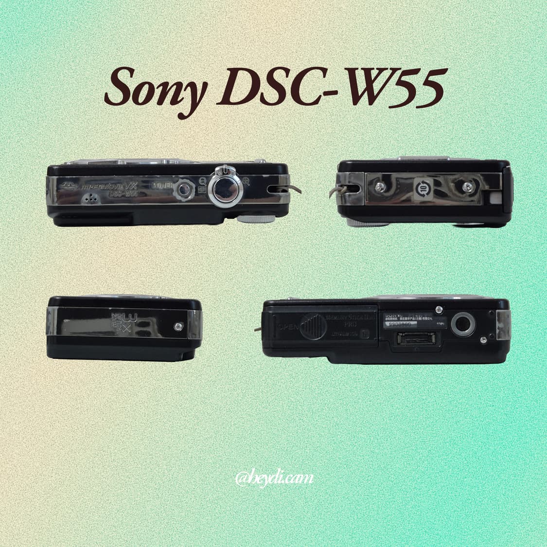 소니 사이버샷 W55 블랙 !! (Sony DSC-W55) 상품이미지3