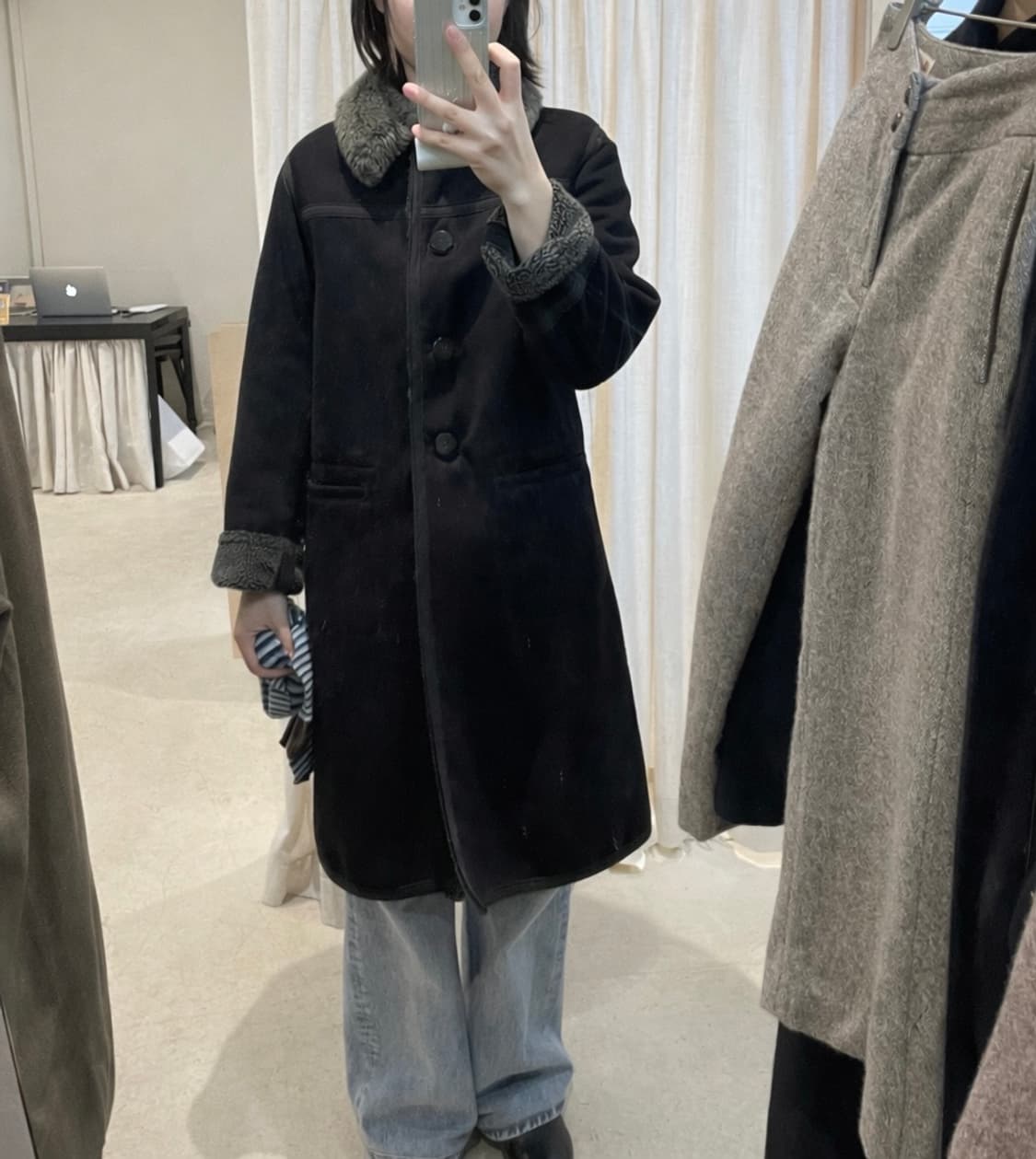 블랙 무스탕 상품이미지6