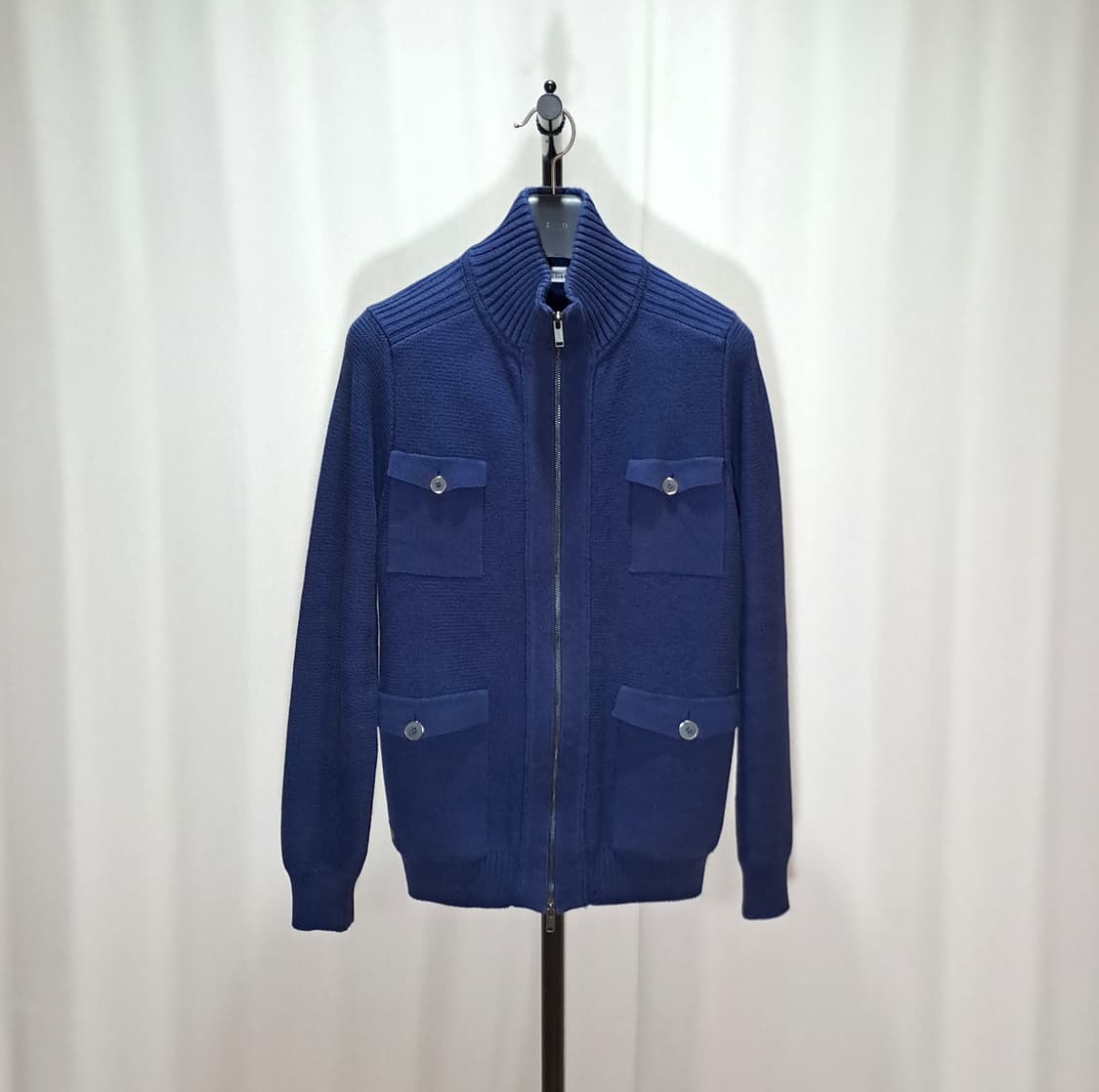 (택포) 라코스테 4포켓 집업 니트 100 B76 상품이미지1