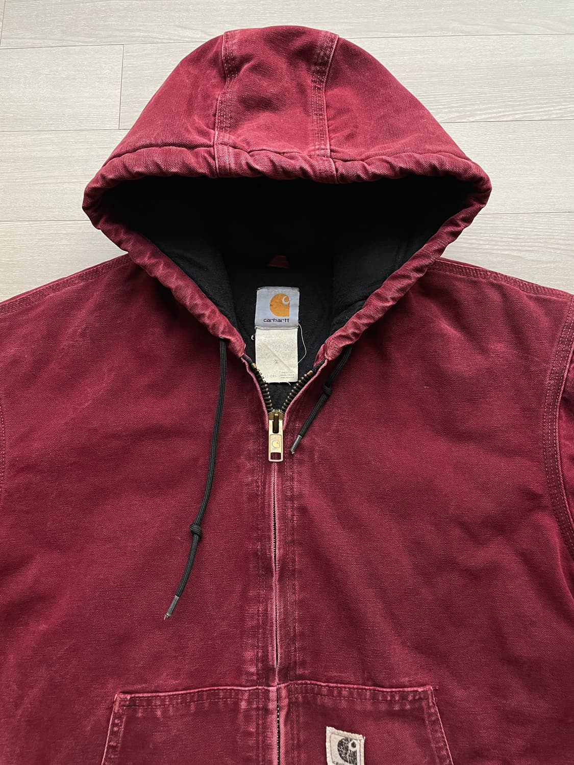 칼하트 j130 CRI 크림슨 액티브 자켓 샌드스톤 상품이미지4