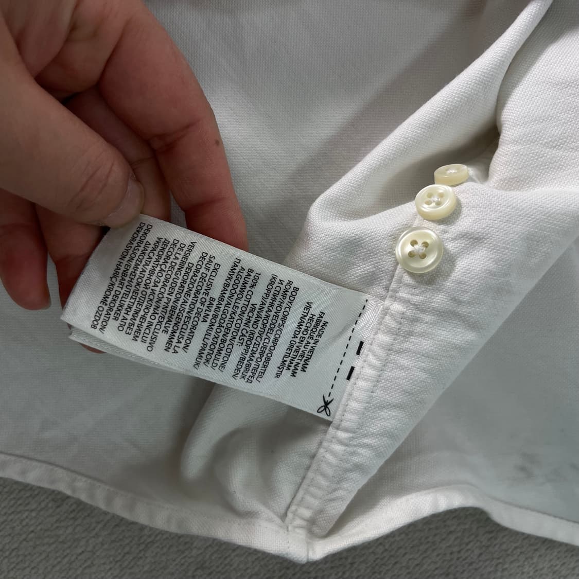 105 폴로랄프로렌 신형라벨 코튼 화이트 셔츠  상품이미지7