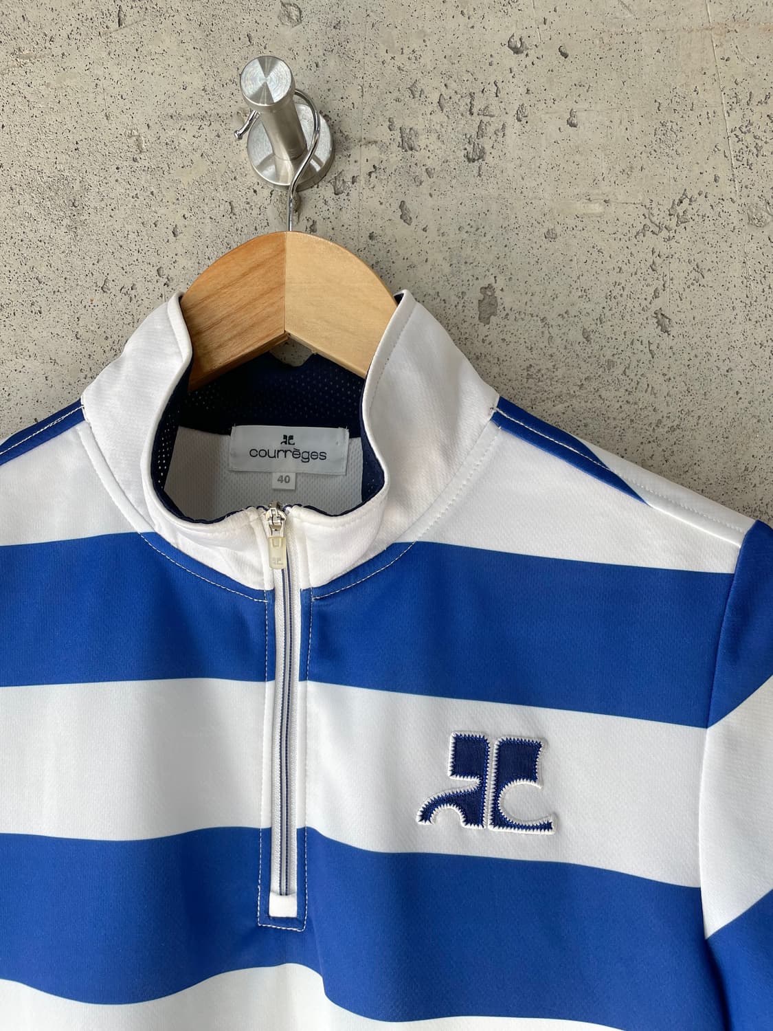Courreges 꾸레쥬 로고 스트라이프 탑 상품이미지4