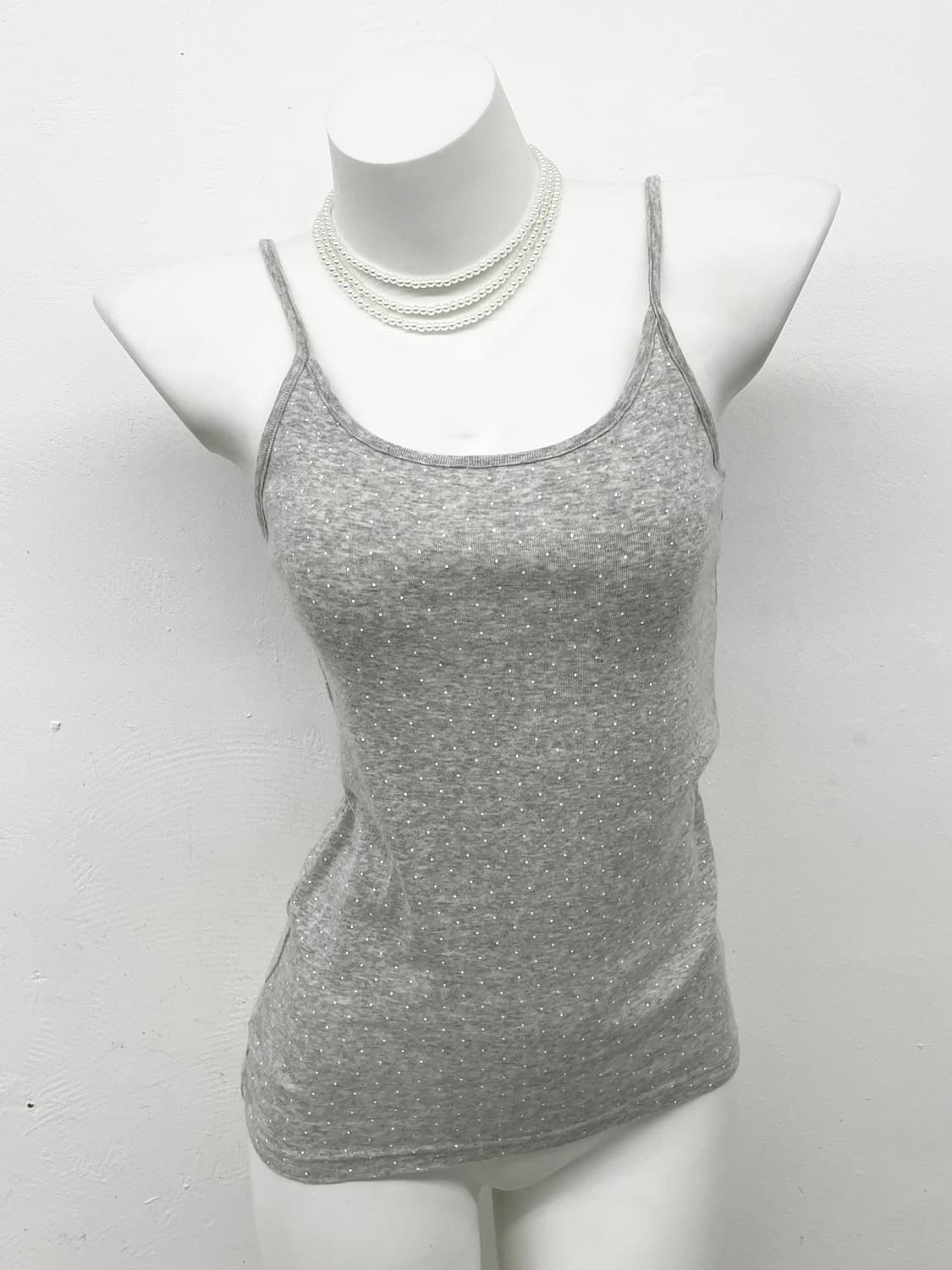 그레이 도트 슬리브리스 상품이미지1