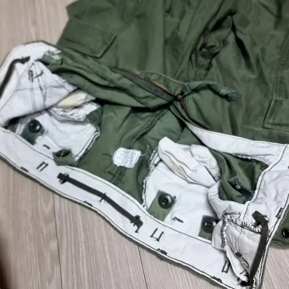 미군 오리지널 m65 올리브 그린 카고 바지(27-31) 상품이미지7