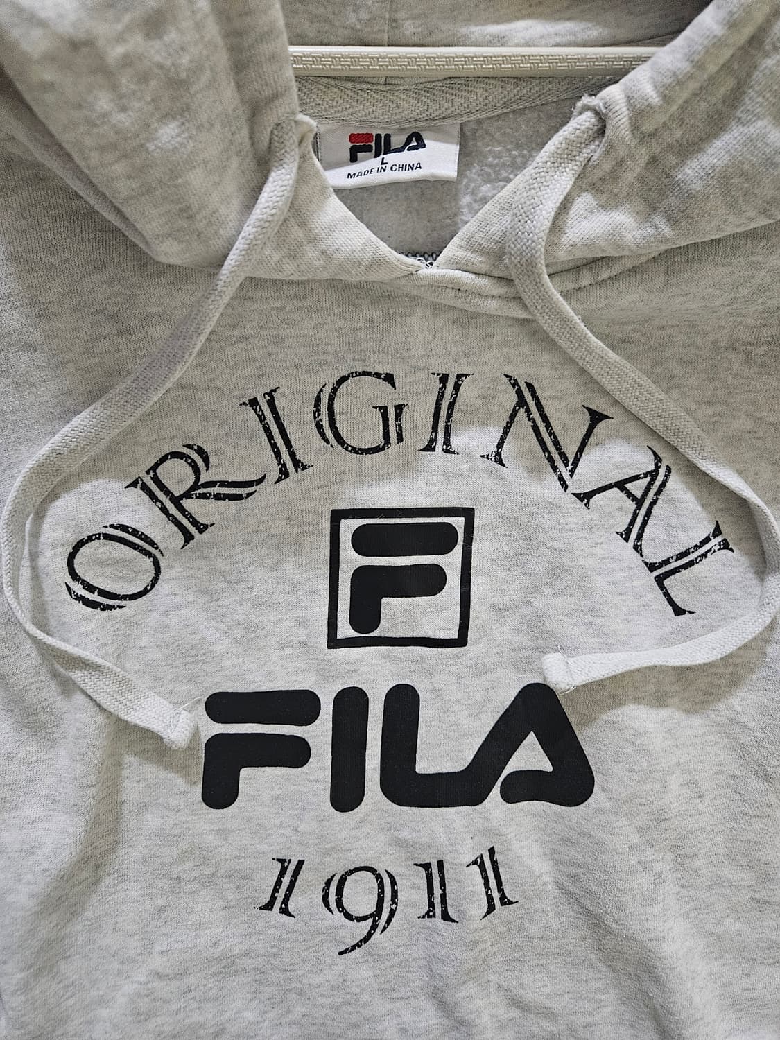 필라(FILA) 오리지널 1911 로고 후드티 (L사이즈) 상품이미지3