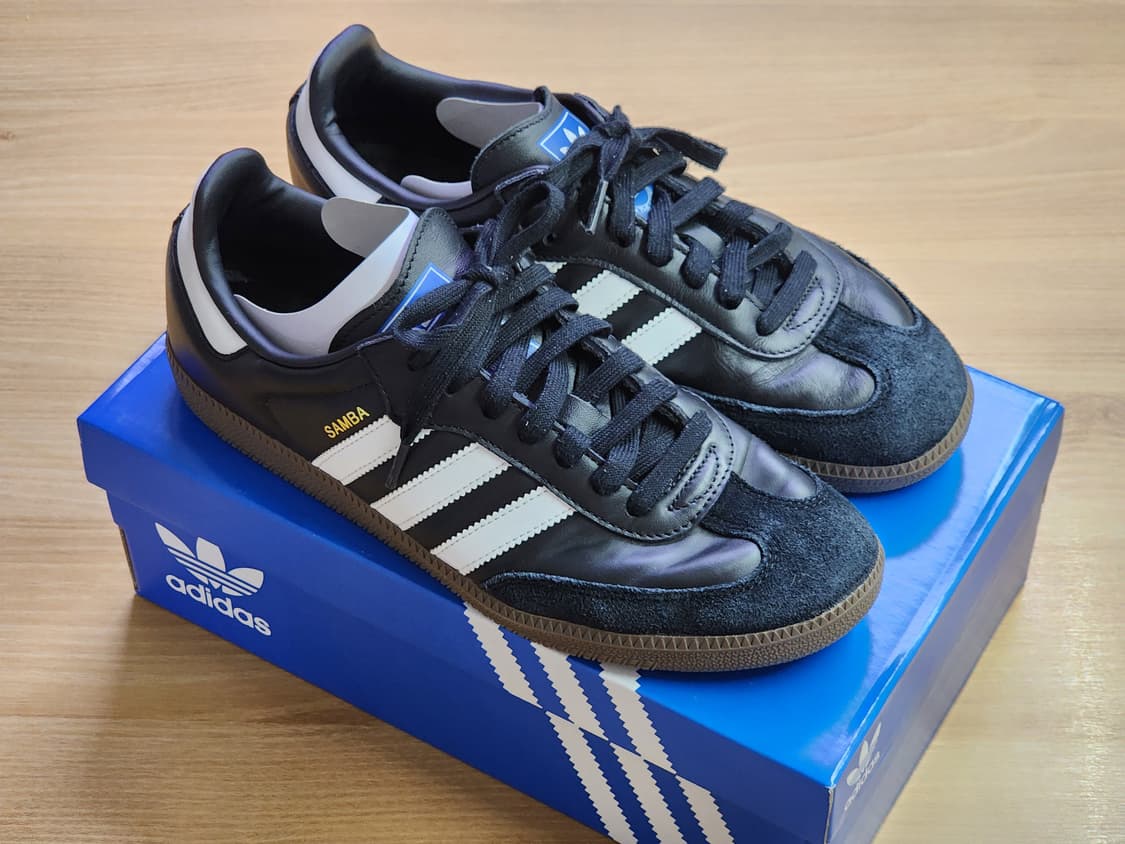 아디다스 삼바 OG 블랙 화이트 275 상품이미지4