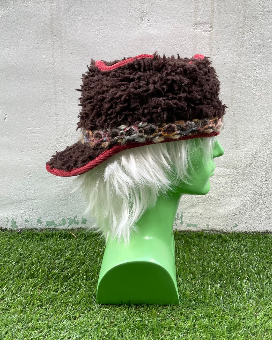 brown fur knit cap 상품이미지5