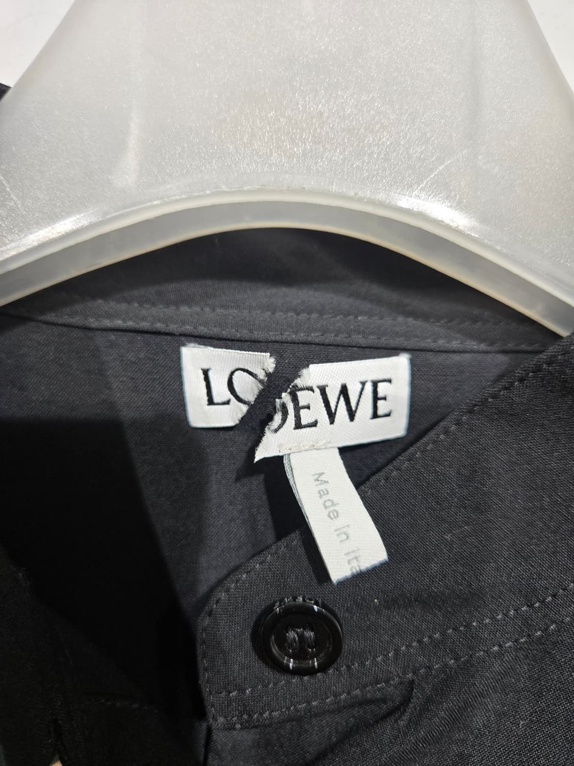 로에베 블랙 롱 셔츠 차이나넥 스타일 상품이미지5