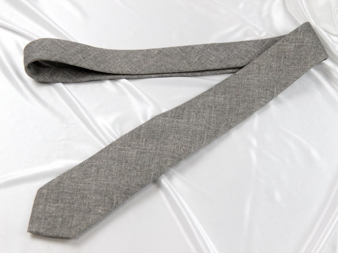 띠어리 6.6cm S등급 슬림 면 혼방 남자 명품 넥타이 상품이미지2