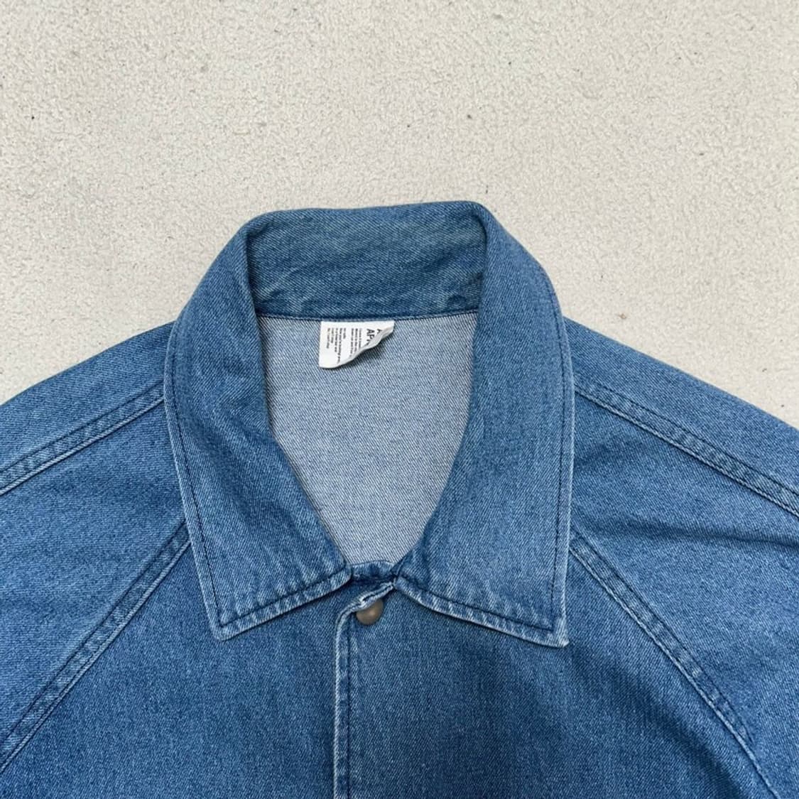 어썸어페럴 블루 데님 코치 자켓 OS 상품이미지4
