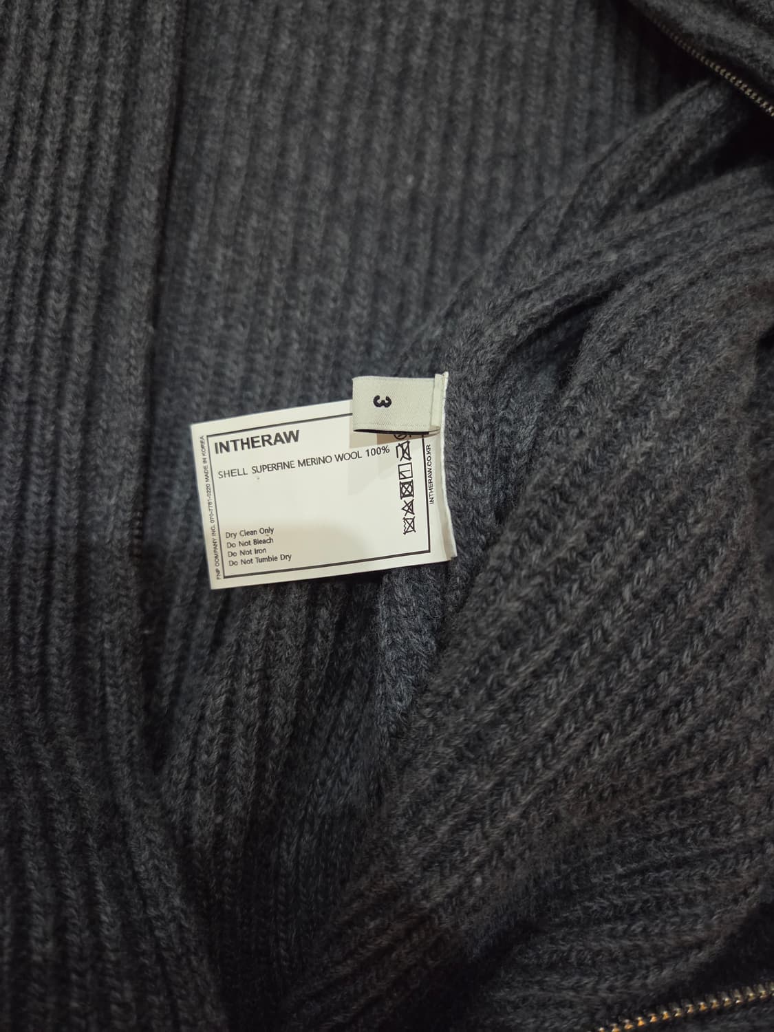 인더로우 풀집업 딥그레이 3 상품이미지3