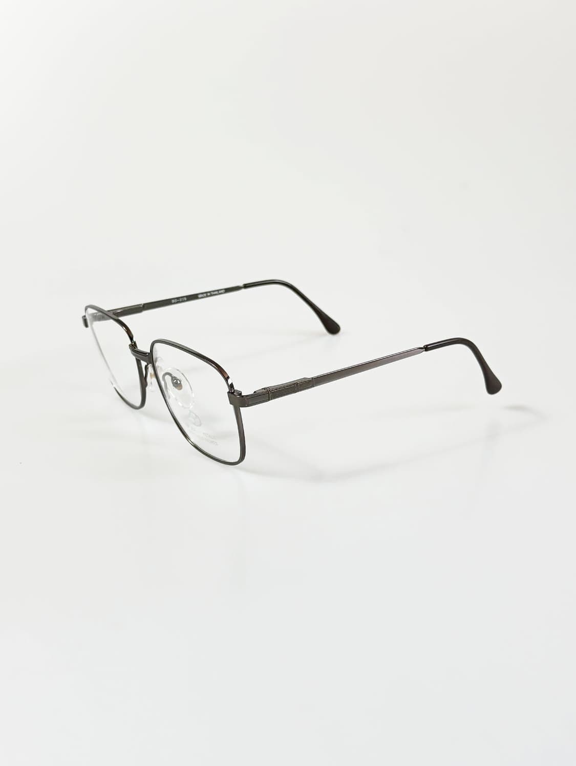 90s BLADE 건메탈 오버사이즈 스퀘어 빈티지 안경 상품이미지3