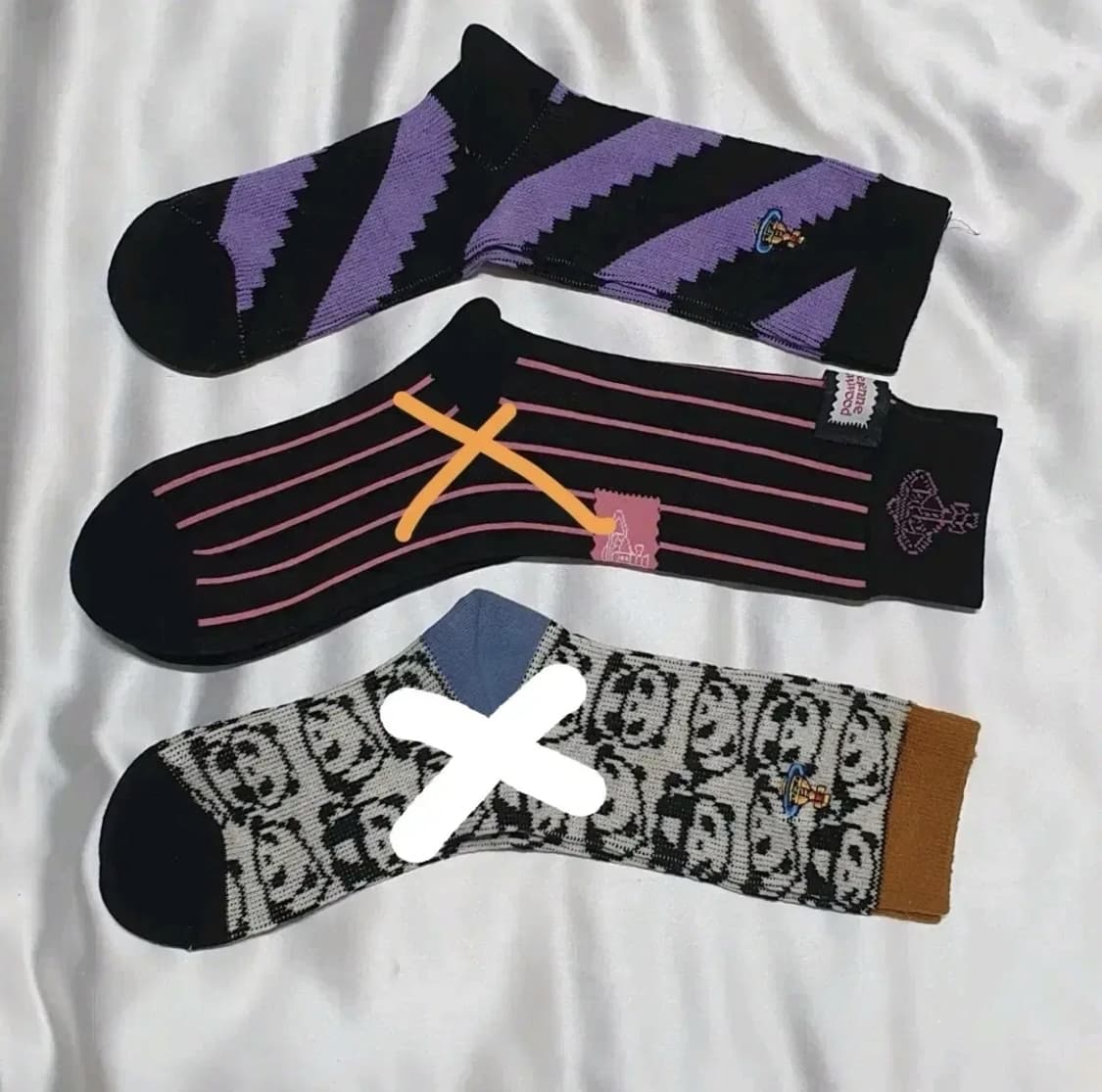 블루 브라운 그레이 블랙 제비체크 호피 레오파드 비비안웨스트우드 양말 상품이미지7