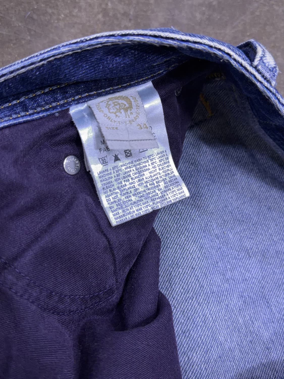 디젤 자티니 빈티지 워싱 데님팬츠 청바지 34 상품이미지10