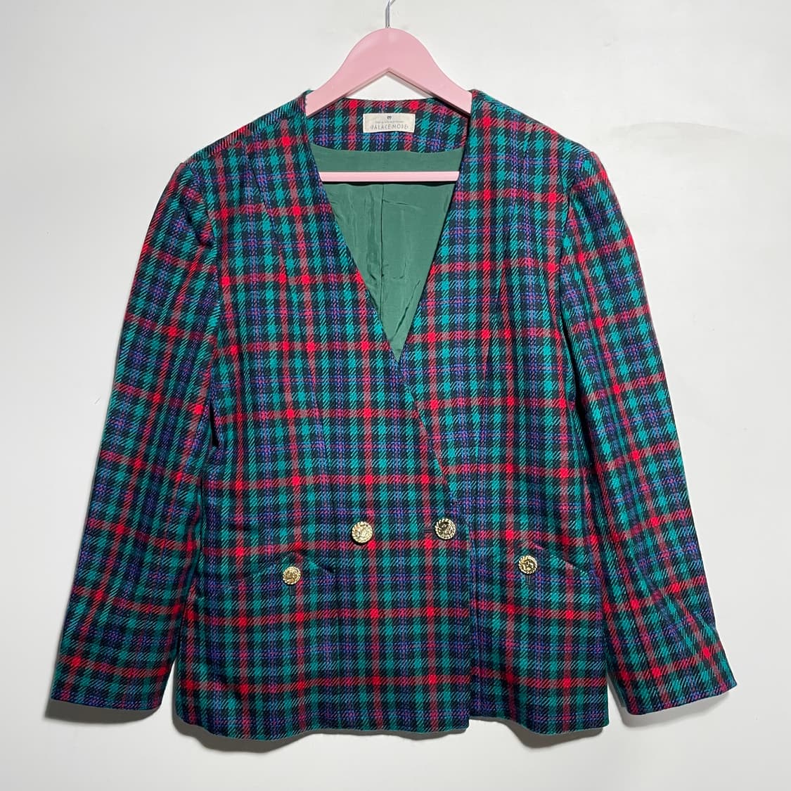 JPN PALACE MODE 울 체크 자켓 상품이미지1