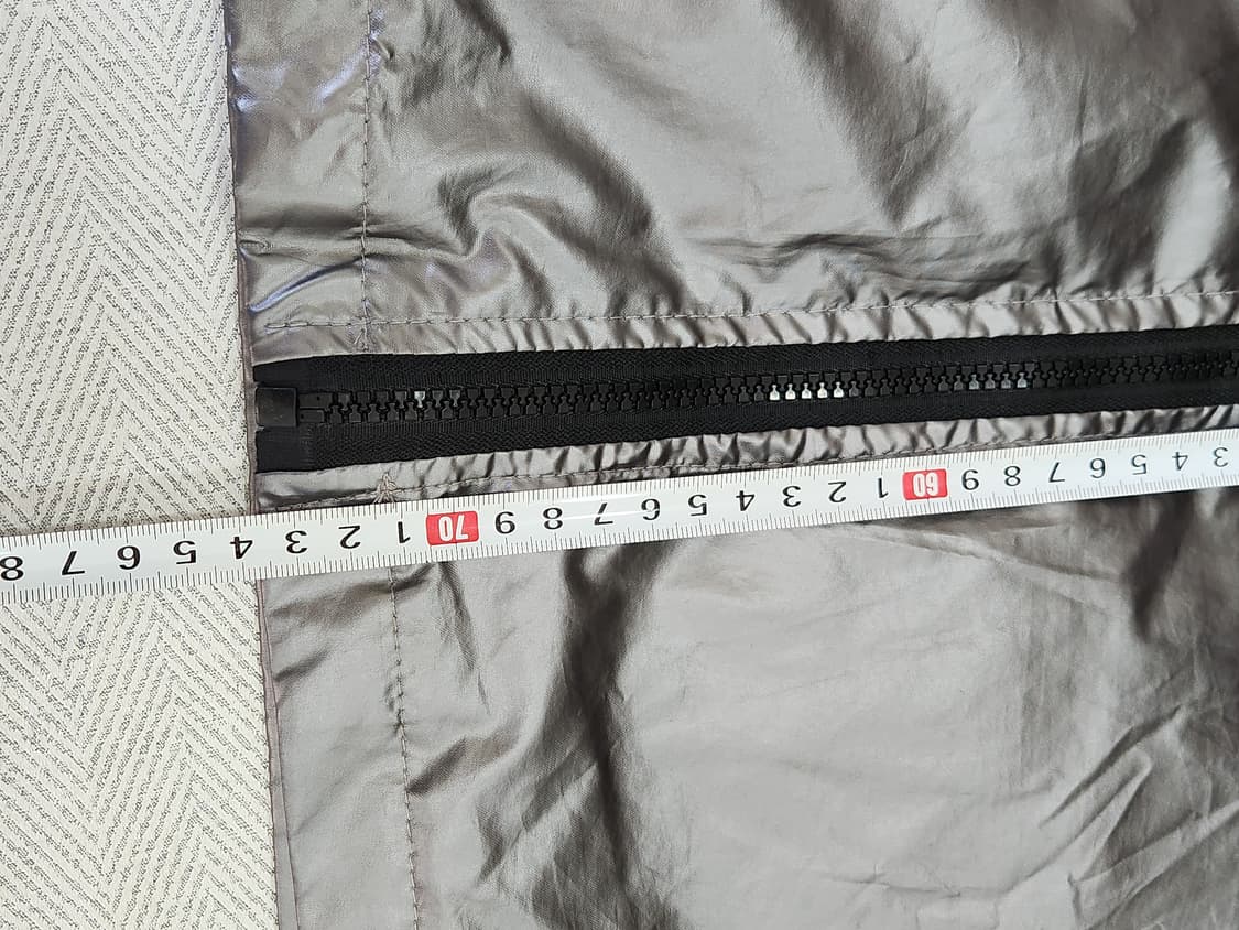 [100-105] 메탈릭 실버 후드 바람막이 남성 XL 상품이미지10