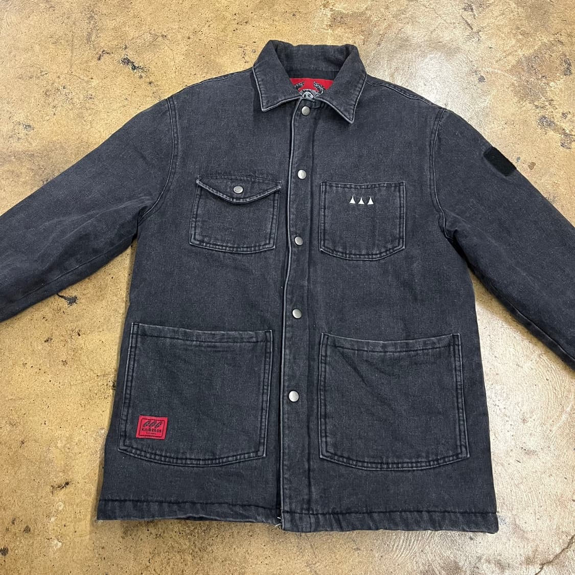 [정품/M] 킬베로스 블랙 데님 워크 자켓 b10 상품이미지3