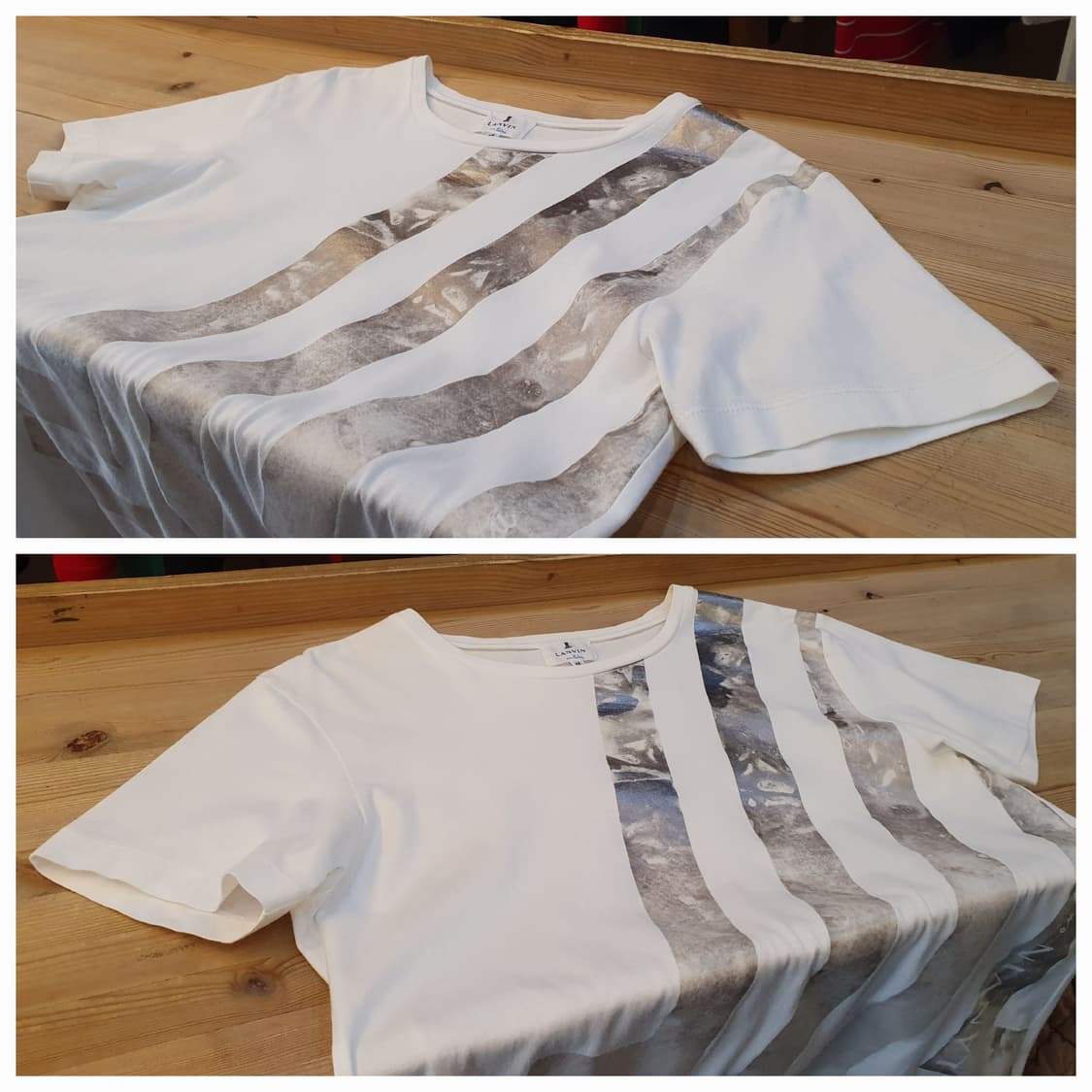 95/66.랑방 온 블루 화이트 반팔티(공용) 상품이미지3