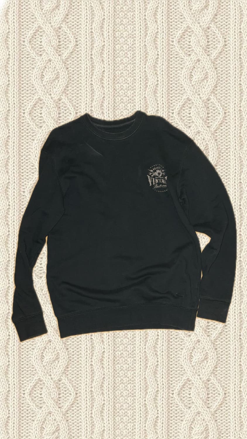 빈티지 카키 맨투맨 상품이미지1