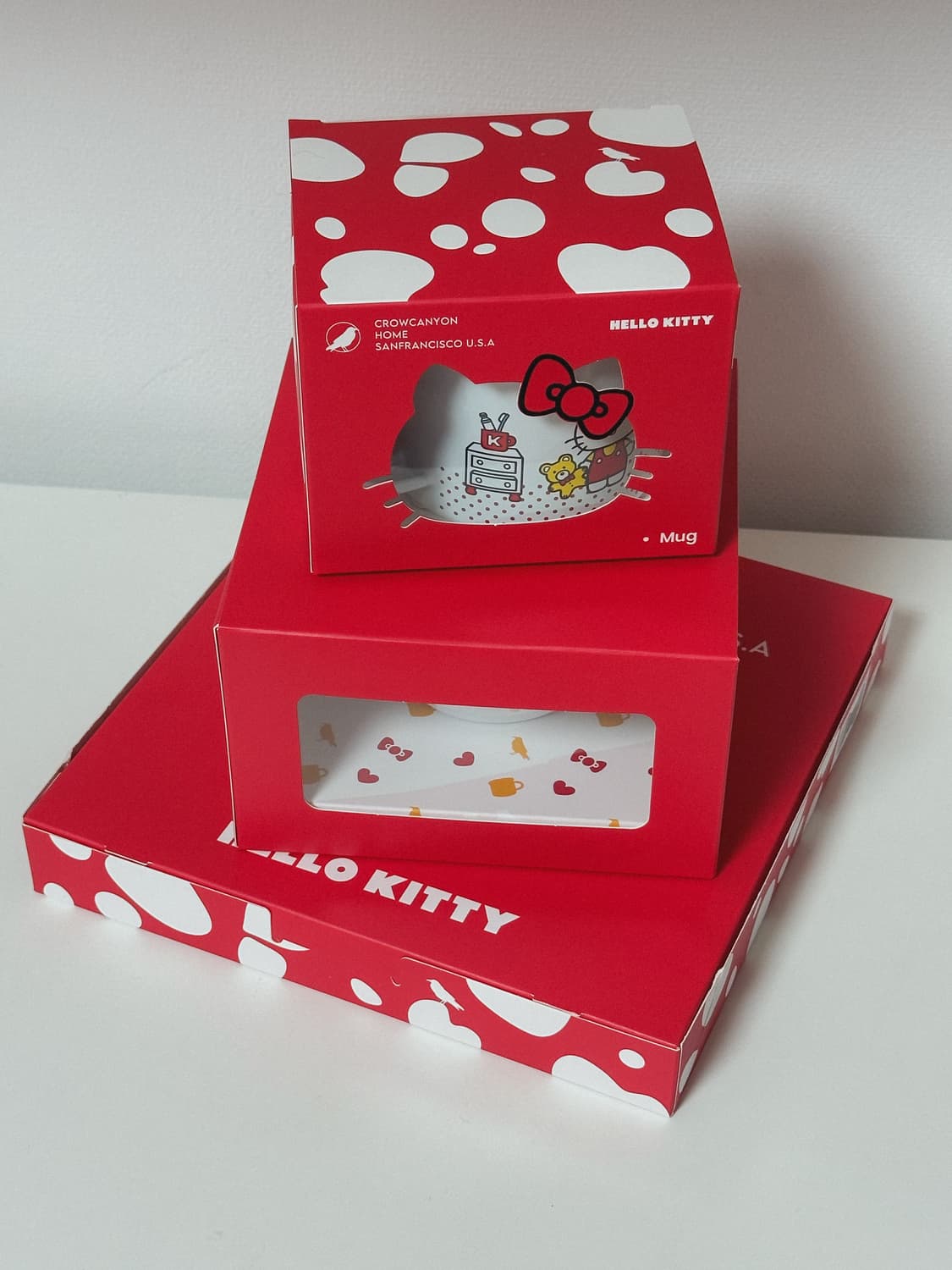 [미개봉] 크로우캐년 헬로키티 콜라보 머그 요거트보울 플레이트 상품이미지2