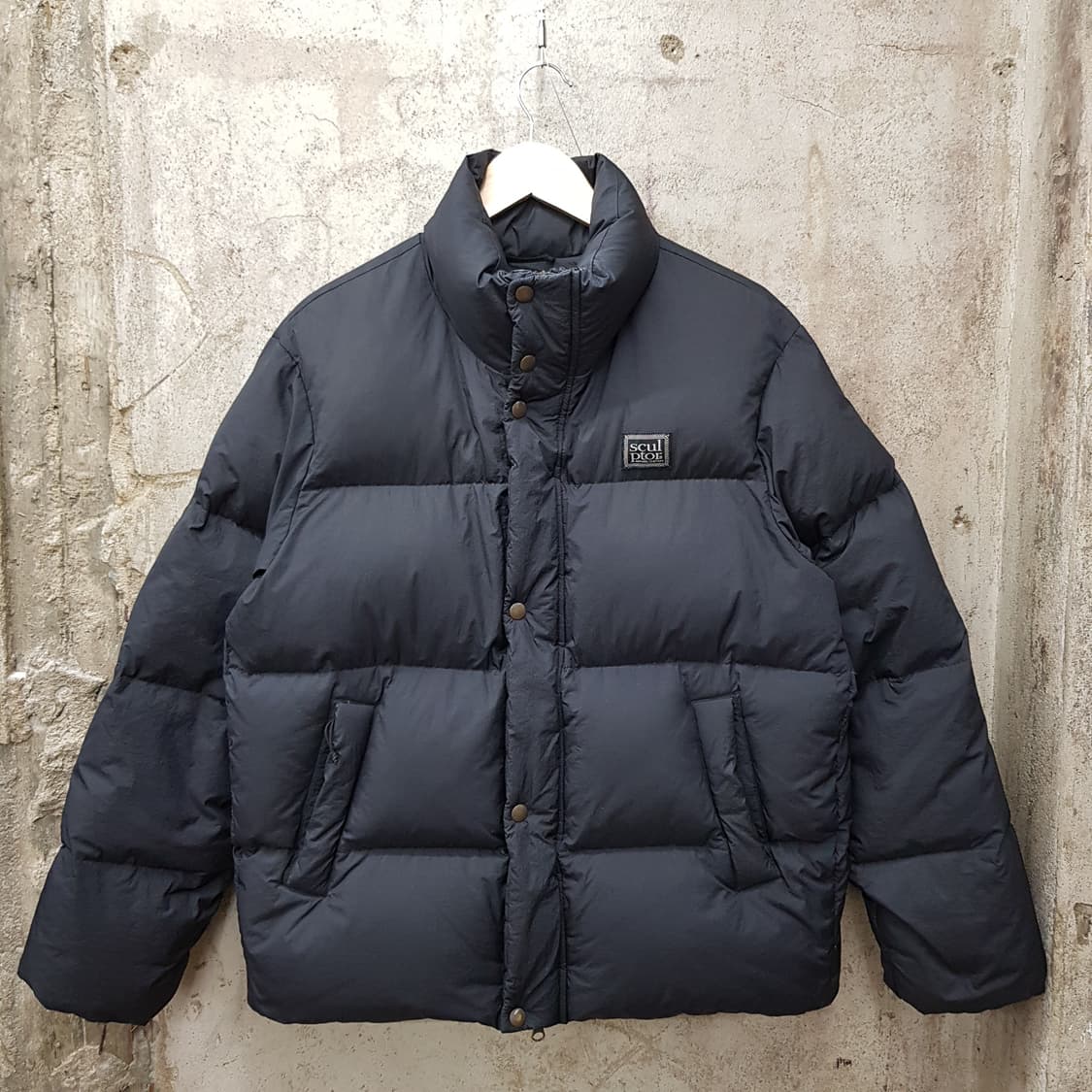 스컬프터 블랙 헤비 덕다운 남성 패딩 자켓 M사이즈 상품이미지1