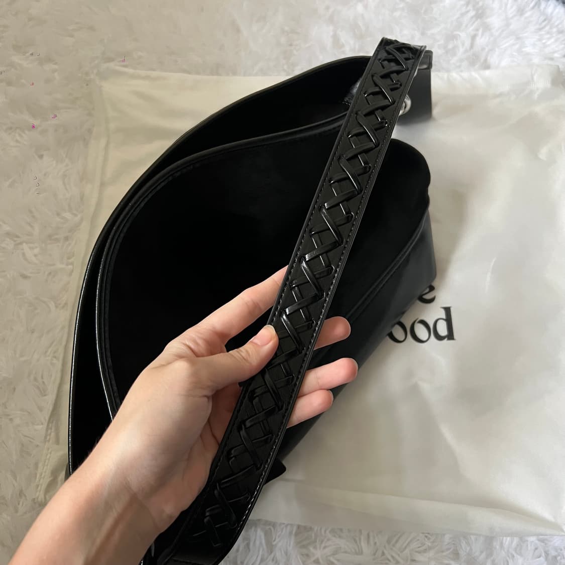 비비안웨스트우드 낸시 호보백 블랙 상품이미지7