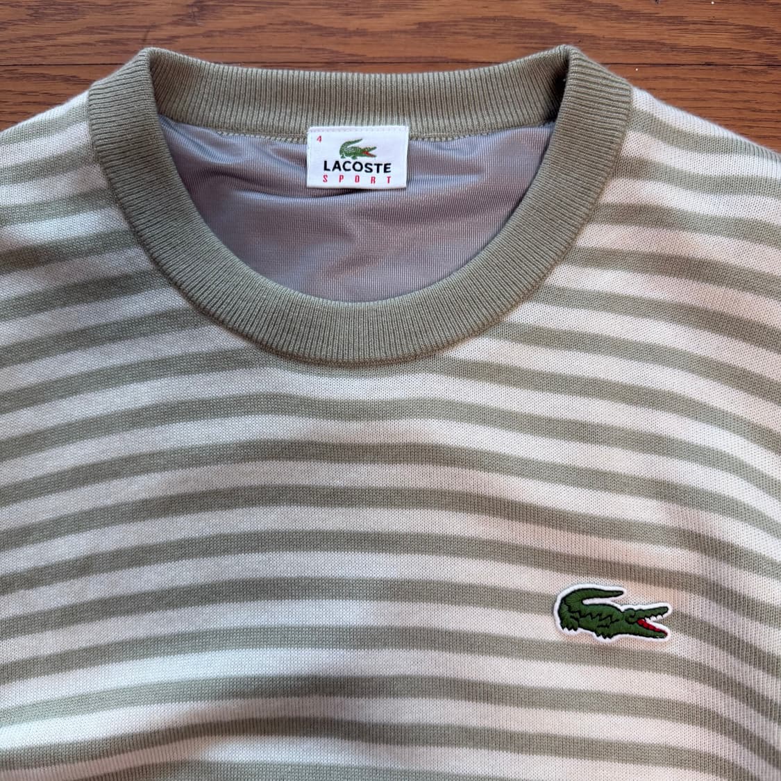 라코스테 스트라이프 니트 스웨터 상품이미지2