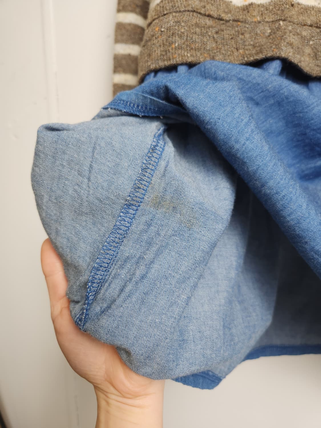 스트라이프 레이어드 롱 탑 상품이미지8