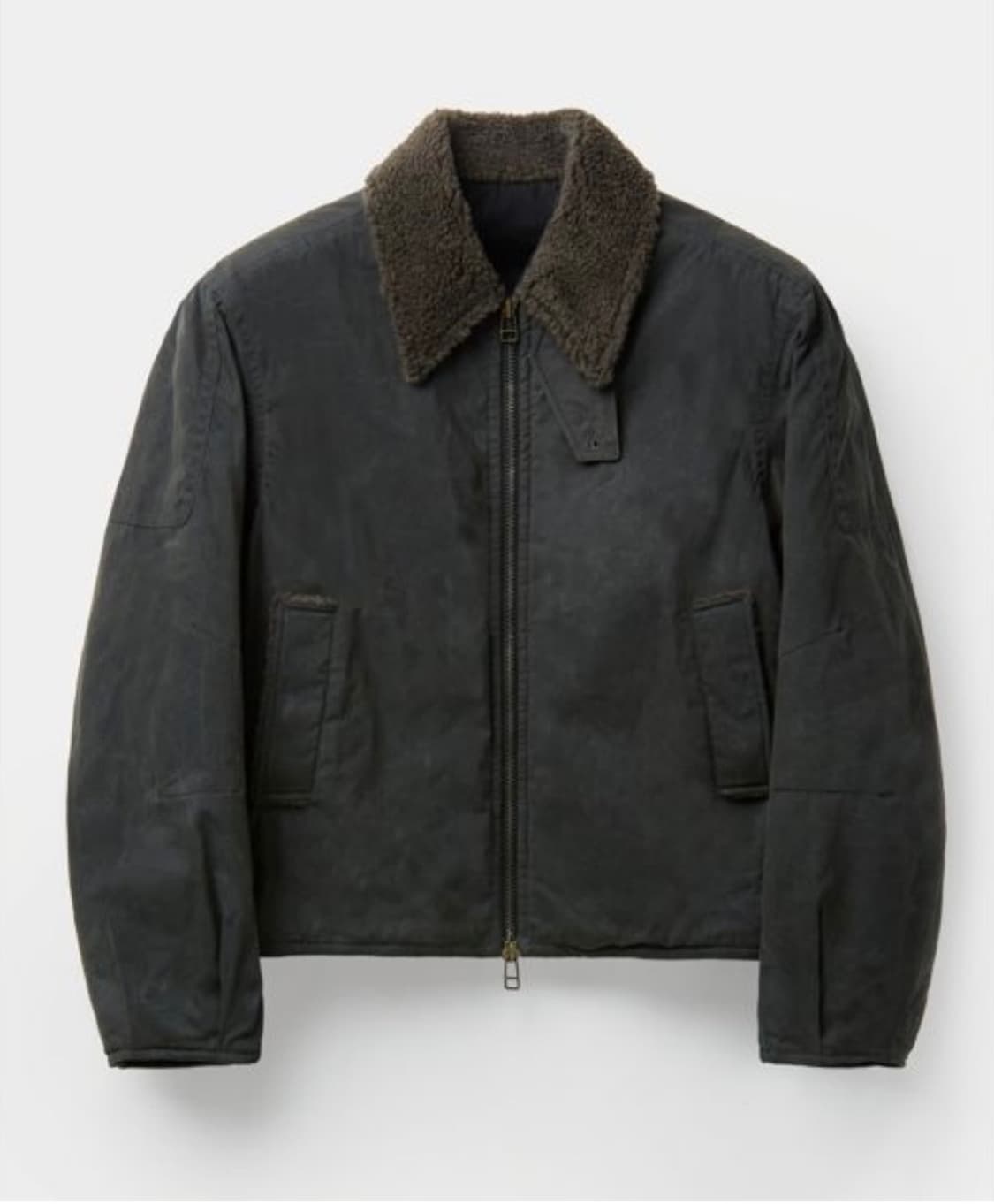 쿠어 왁스드 코튼 워싱데크봄버 다크 그래이시그린 구해요 상품이미지1