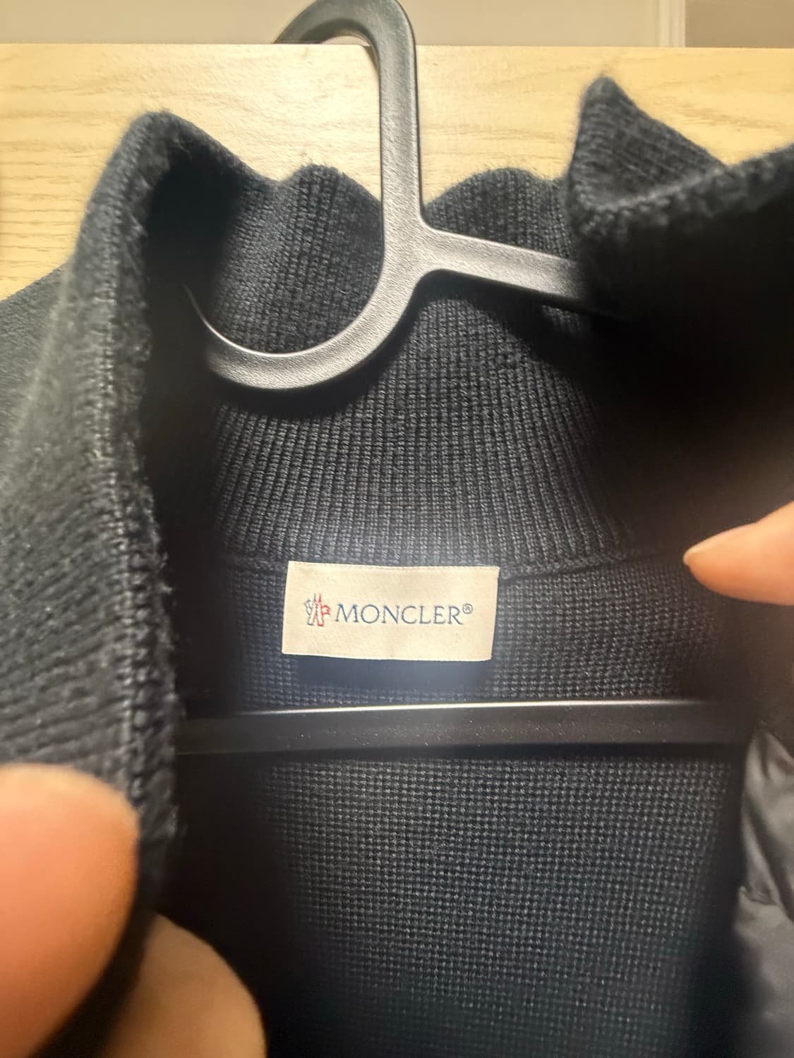 몽클레어 니트패딩 블랙Xl 상품이미지3