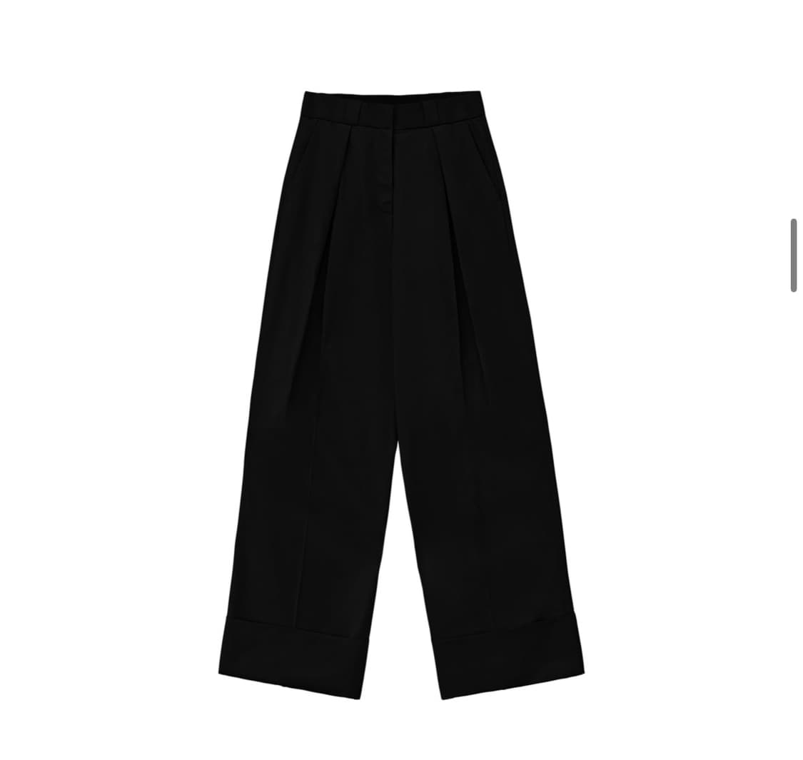 트리밍버드) Roll-up Inverted Pleats Pants BK 상품이미지4