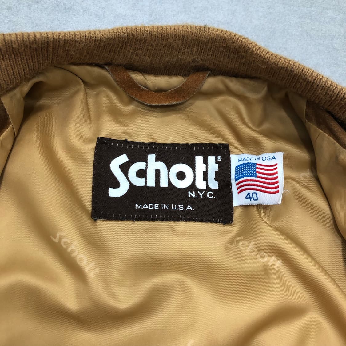 schott 쇼트 미국 usa 스웨이드 레더 가죽 자켓 40 상품이미지4