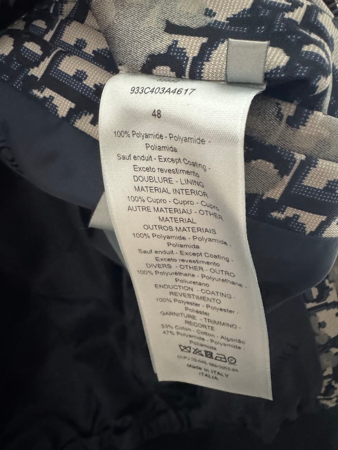 [46] 디올 데님티어스 오블리크 봄버 자켓 상품이미지4