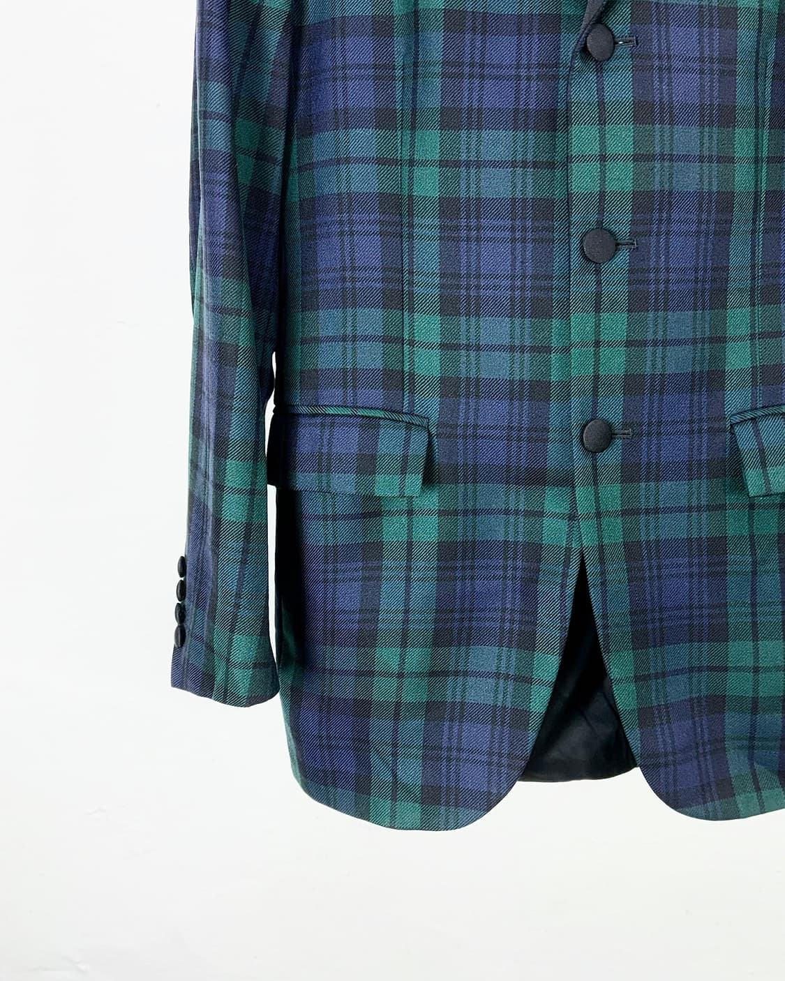 폴로 랄프로렌 블랙워치 울 플래드 싱글 브레스티드 블레이저 자켓 상품이미지4