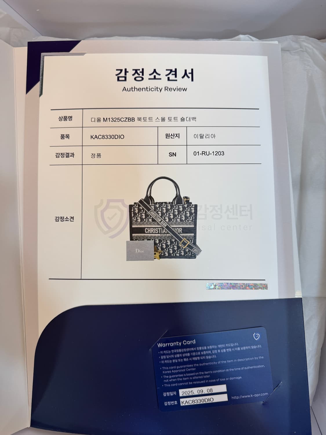 새상품급 디올 오블리크 레더 스몰 북토트백 상품이미지4